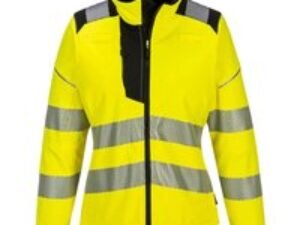 Portwest PW3 Womens Hi Vis Softshell Jacket Yellow / Black S