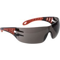 Portwest Tech Look Safety Glasses Red Smoke