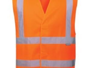 Portwest Two Band and Brace Class 2 Hi Vis Waistcoat Orange L / XL