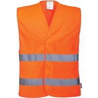 Portwest Two Band Class 2 Hi Vis Waistcoat Orange 2XL / 3XL