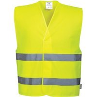 Portwest Two Band Class 2 Hi Vis Waistcoat Yellow 2XL / 3XL