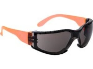 Portwest Wrap Around Plus Safety Glasses Peach Smoke