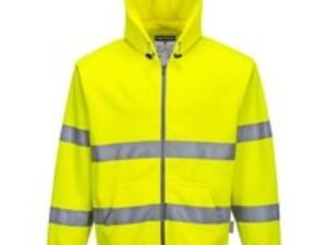Portwest Zip Front Class 3 Hi Vis Hoodie Yellow XL