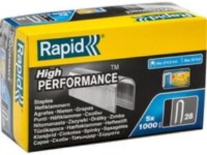 Rapid 28 Galvanised Staples 10mm Pack of 5000
