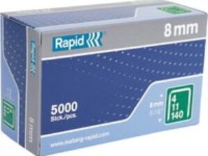 Rapid Type 140 Galvanised Staples 8mm Pack of 5000