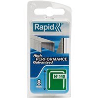Rapid Type 140 Galvanised Staples 8mm Pack of 650