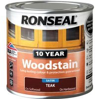 Ronseal 10 Year Wood Stain Teak 250ml