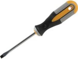 Roughneck Magnetic Flared Slotted Screwdriver 6mm 100mm