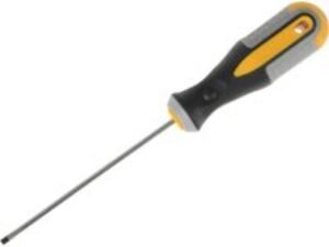 Roughneck Soft Grip Magnetic Slotted Terminal Screwdriver 3mm 100mm