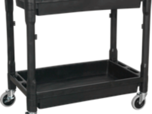 Sealey 2 Shelf Heavy Duty Composite Trolley Black