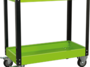 Sealey 2 Shelf Trolley Green & Black