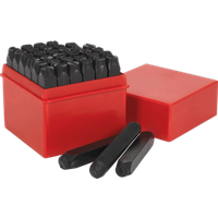 Sealey 36 Piece Letter and Number Punch Set 8mm