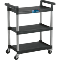 Sealey 3 Level Shelf Black / Silver