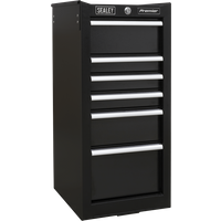 Sealey 6 Drawer Hang On Chest for Premier Roller Cabinets Black
