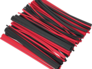 Sealey 72 Piece Adhesive Lined Heat Shrink Tubing Assortment Black / Red