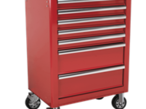 Sealey 7 Drawer Ball Bearing Runner Tool Roller Cabinet Red