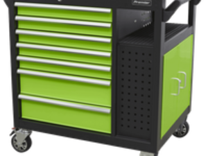 Sealey 7 Drawer Roller Cabinet Workstation Black / Green