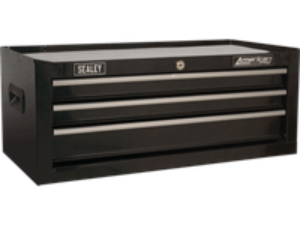 Sealey American Pro 3 Drawer Mid Tool Chest Black