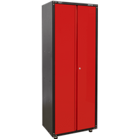 Sealey American Pro Modular 2 Door Full Height Cabinet Black / Red