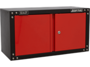 Sealey American Pro Modular 2 Door Wall Cabinet Black / Red