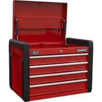 Sealey AP3401 4 Drawer Tool Chest Red