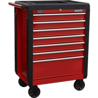 Sealey AP3407 7 Drawer Roller Cabinet Red