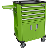 Sealey AP980MTHV Hi Vis 4 Drawer and 2 Door Roller Cabinet Green