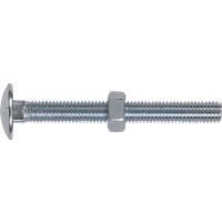 Sealey DIN 603 Coach Bolts and Nuts Zinc Plated M8 75mm Pack of 50