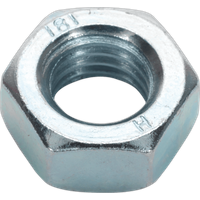 Sealey Din 934 Zinc Plated Steel Nuts M14 Pack of 25