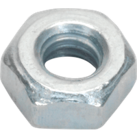 Sealey Din 934 Zinc Plated Steel Nuts M3 Pack of 100