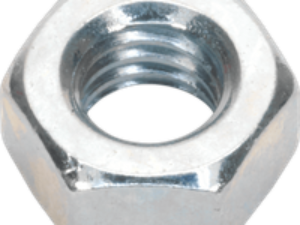 Sealey Din 934 Zinc Plated Steel Nuts M6 Thread Pack of 100