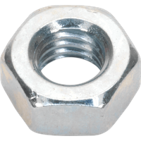 Sealey Din 934 Zinc Plated Steel Nuts M6 Thread Pack of 100