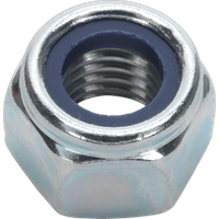 Sealey DIN 982 Zinc Plated Nylon Lock Nuts M12 Thread Pack of 25