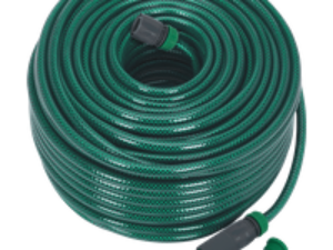 Sealey Garden Hose Pipe with Fittings 1/2" / 12.5mm 80m Green