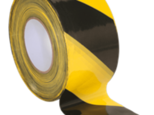 Sealey Hazard Warning Barrier Tape Black / Yellow 48mm 50m