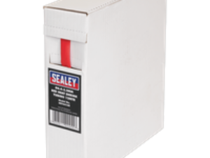 Sealey Heat Shrink Tubing Roll Red 6.4mm - 3.2mm 12m