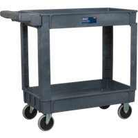 Sealey Heavy Duty 2 Shelf Composite Trolley Grey