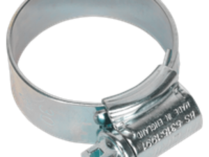 Sealey High Grip Zinc Plated Hose Clips 22mm - 30mm Pack of 20