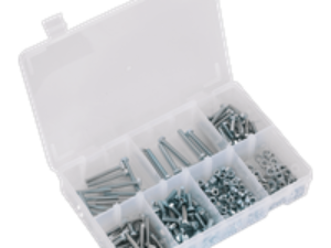 Sealey High Tensile Set Screw, Nut and Washer Assortment M5 Pack of 444