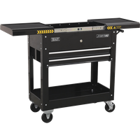 Sealey Mobile Steel Tool and Parts Trolley Black