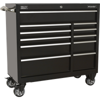 Sealey Premier 11 Drawer Heavy Duty Roller Cabinet Black