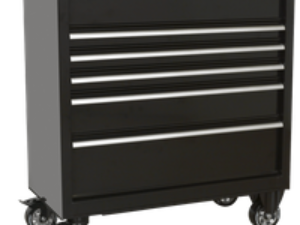 Sealey Premier Heavy Duty 6 Drawer Roller Cabinet Black