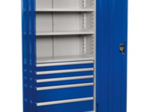 Sealey Premier Industrial Cabinet 5 Drawer Blue / Grey