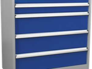 Sealey Premier Industrial Cabinet 5 Drawer Blue / Grey