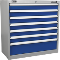 Sealey Premier Industrial Cabinet 7 Drawer Blue / Grey