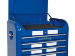 Sealey Premier Retro Style 4 Drawer Tool Chest Blue / White