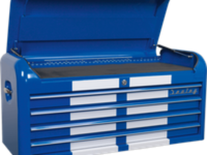 Sealey Premier Retro Style 4 Drawer Wide Top Tool Chest Blue / White
