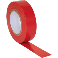 Sealey PVC Insulating Tape Pack Of 10 Red 19mm 20m