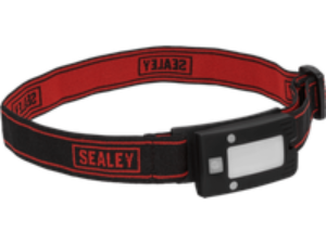 Sealey Rechargeable Auto Sensor COB LED Head Torch Black