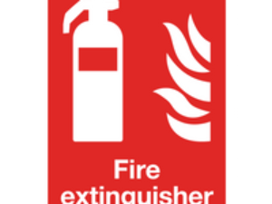 Sealey Self Adhesive Vinyl Fire Extinguisher Sign Pack of 10 150mm 200mm Standard